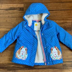 Mini Boden 5-6 Guinea Pig Sherpa Jacket